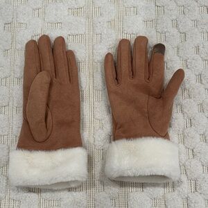 NWOT - Gloves - Brown / Cream